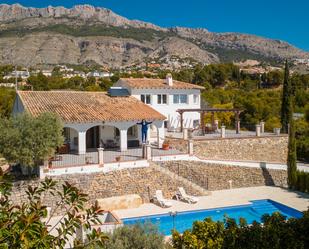 Vista exterior de Casa o xalet en venda en Altea amb Aire condicionat, Terrassa i Piscina