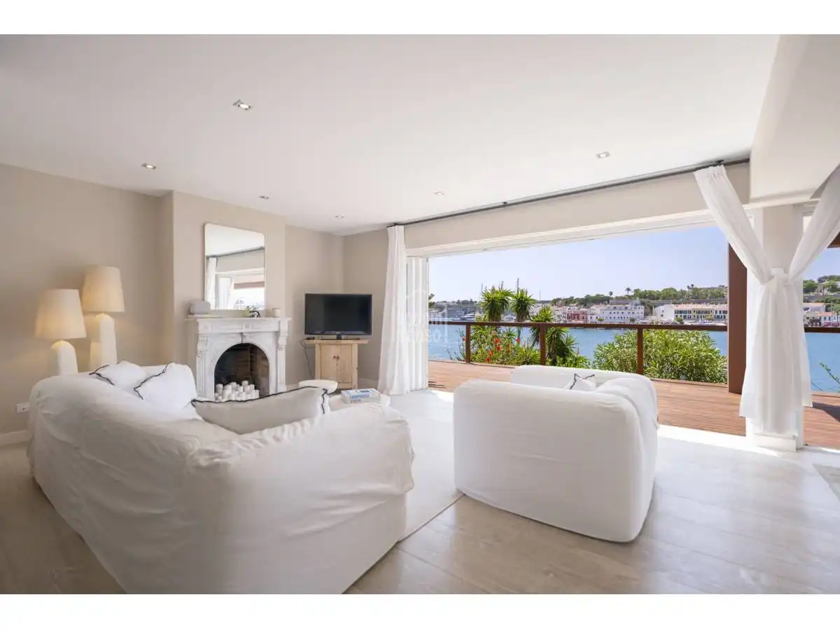 Sala de estar de Casa o chalet en venta en Maó - Mahón con Calefacción, Terraza y Piscina