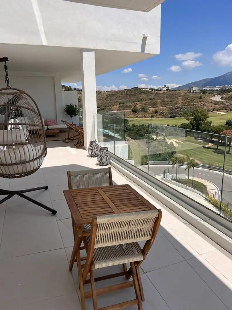 Terrasse von Wohnungen zum Verkauf in Mijas mit Klimaanlage, Terrasse und Schwimmbad