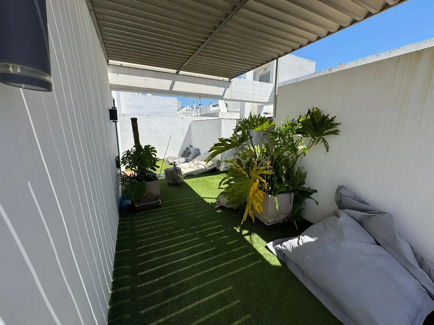 Terrasse von Maisonette zum Verkauf in Mijas mit Klimaanlage, Privatgarten und Abstellraum