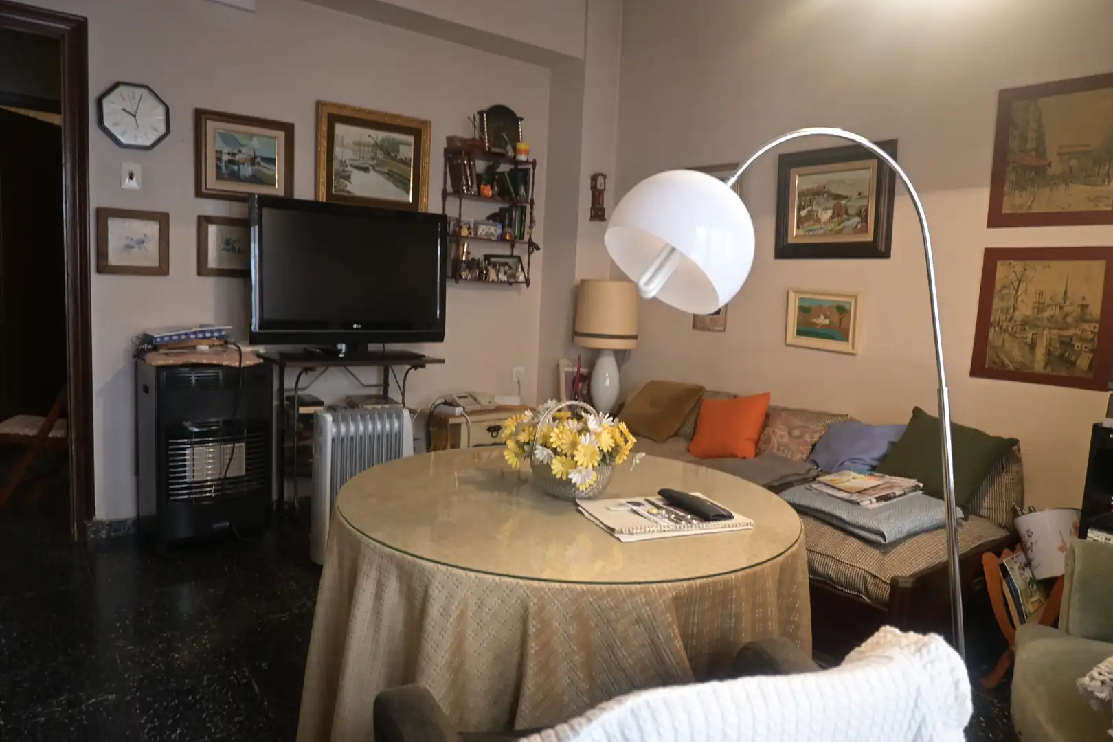 Wohnzimmer von Wohnung zum Verkauf in Castellón de la Plana / Castelló de la Plana mit Klimaanlage und Balkon