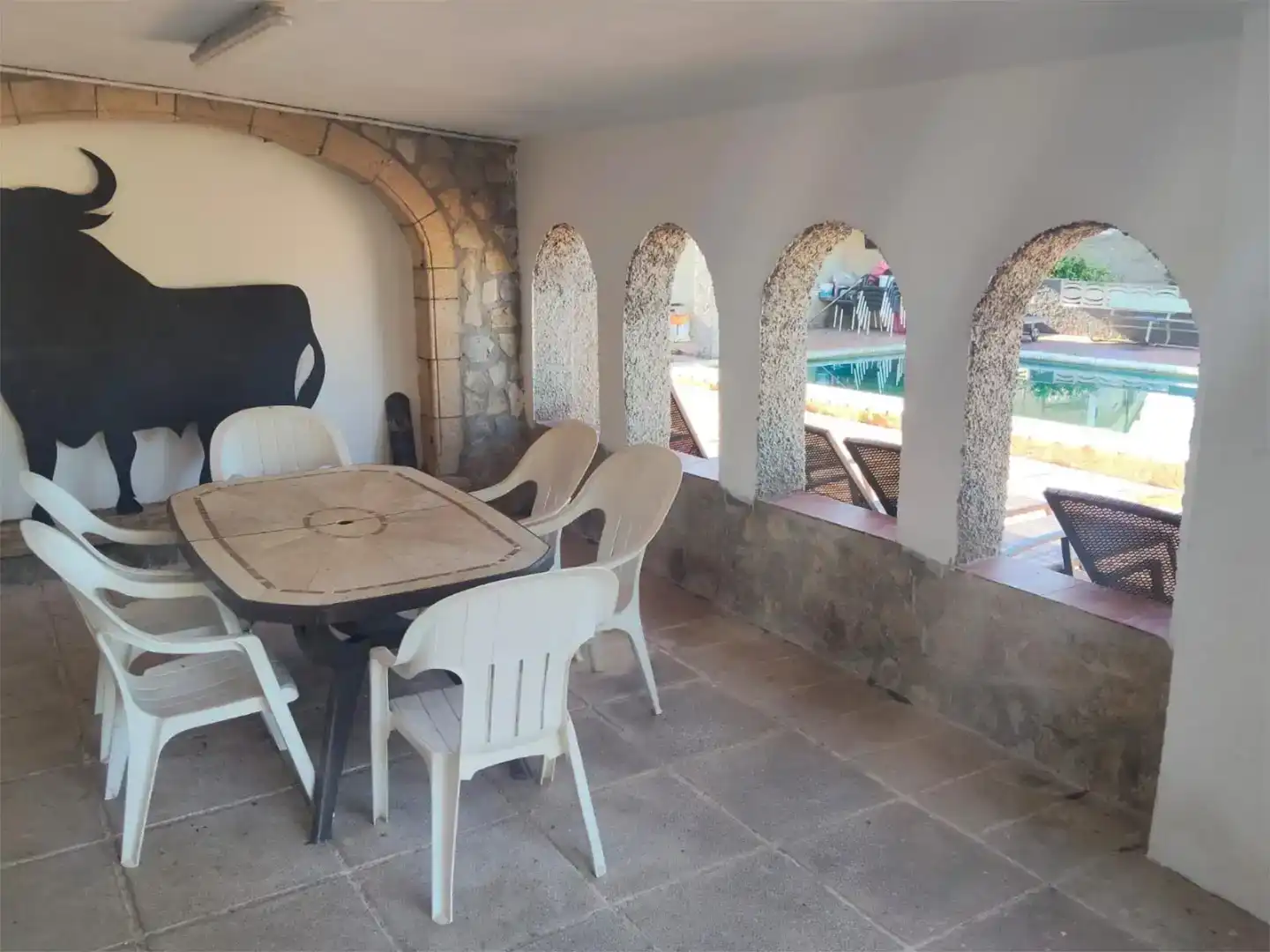 Terrassa de Casa o xalet en venda en Riba-roja de Túria amb Aire condicionat i Piscina