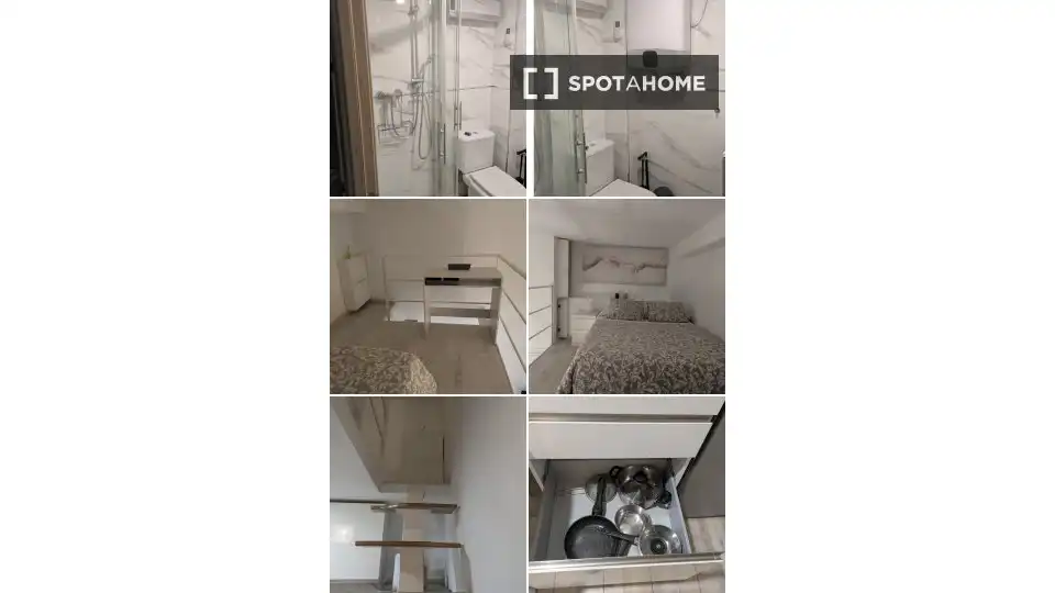 Habitación de Piso de alquiler en Madrid con Aire acondicionado, Calefacción y Amueblado