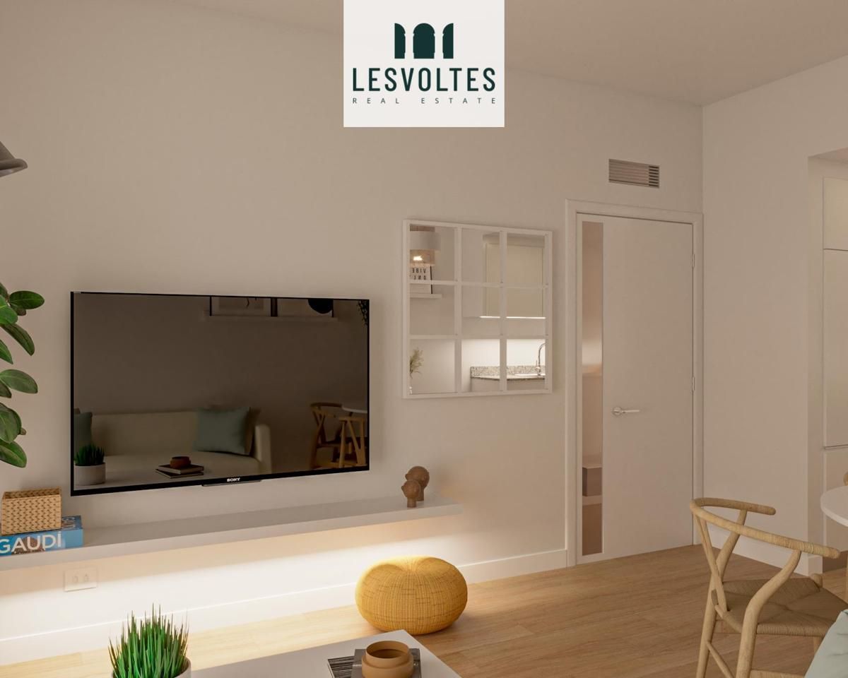 Sala de estar de Piso en venta en Palafrugell con Aire acondicionado, Calefacción y Parquet