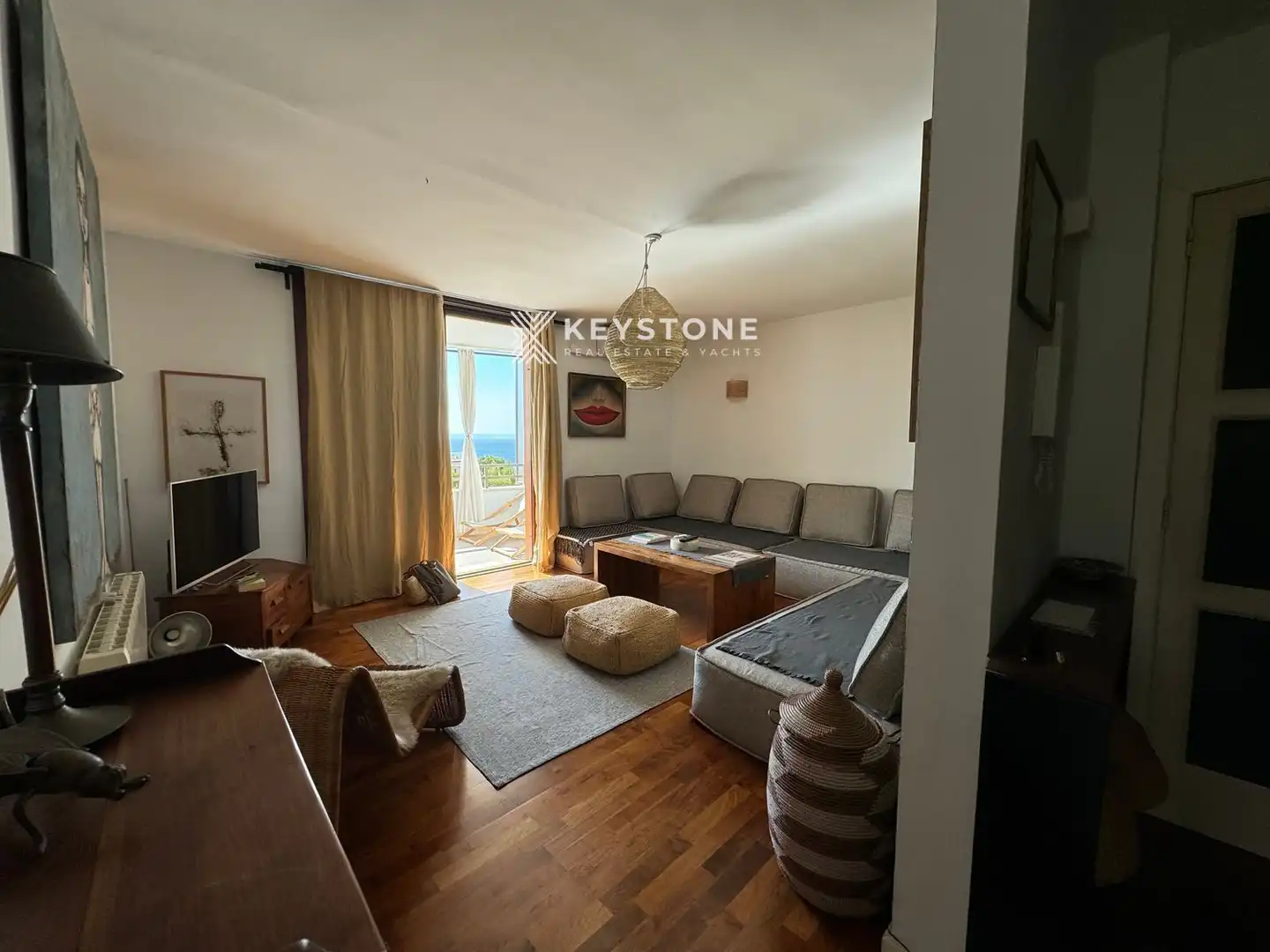 Wohnzimmer von Wohnung zur Miete in Calvià mit Klimaanlage, Terrasse und Schwimmbad