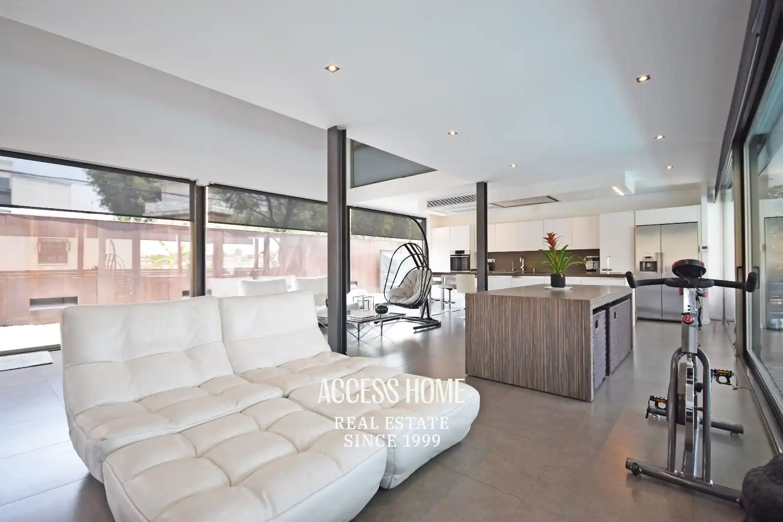 Sala de estar de Casa o chalet de alquiler en Alella con Aire acondicionado, Calefacción y Terraza