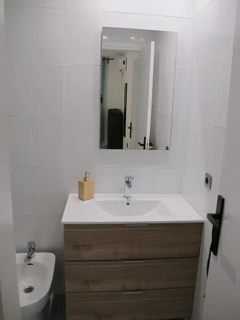 Badezimmer von Wohnung zur Miete in Sant Josep de sa Talaia mit Klimaanlage, Möbliert und Balkon