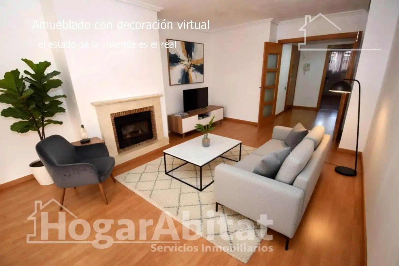Living room of Flat for sale in Vila-real  with Air Conditioner, Heating and Terrace