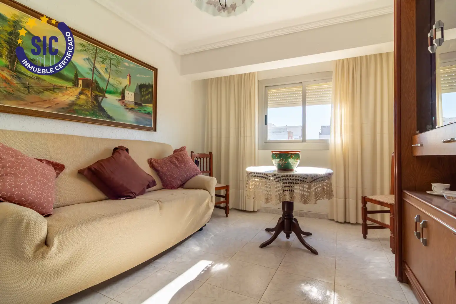 Sala de estar de Piso en venta en Sagunto / Sagunt con Terraza