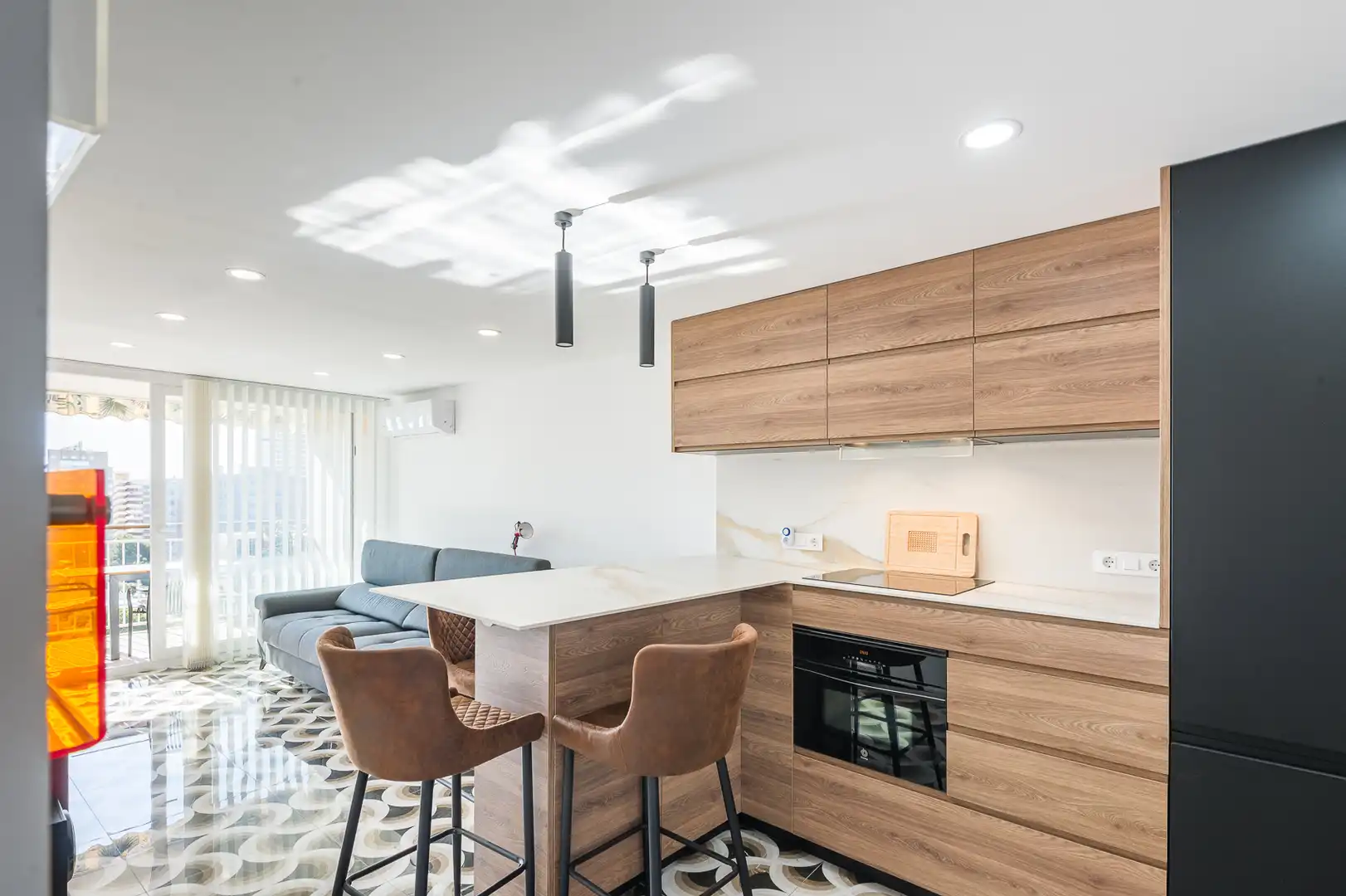 Cocina de Piso en venta en Alicante / Alacant con Aire acondicionado, Terraza y Amueblado