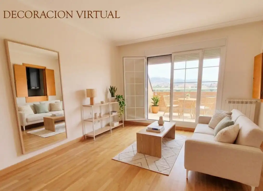Sala de estar de Ático en venta en Collado Villalba con Calefacción, Jardín privado y Terraza