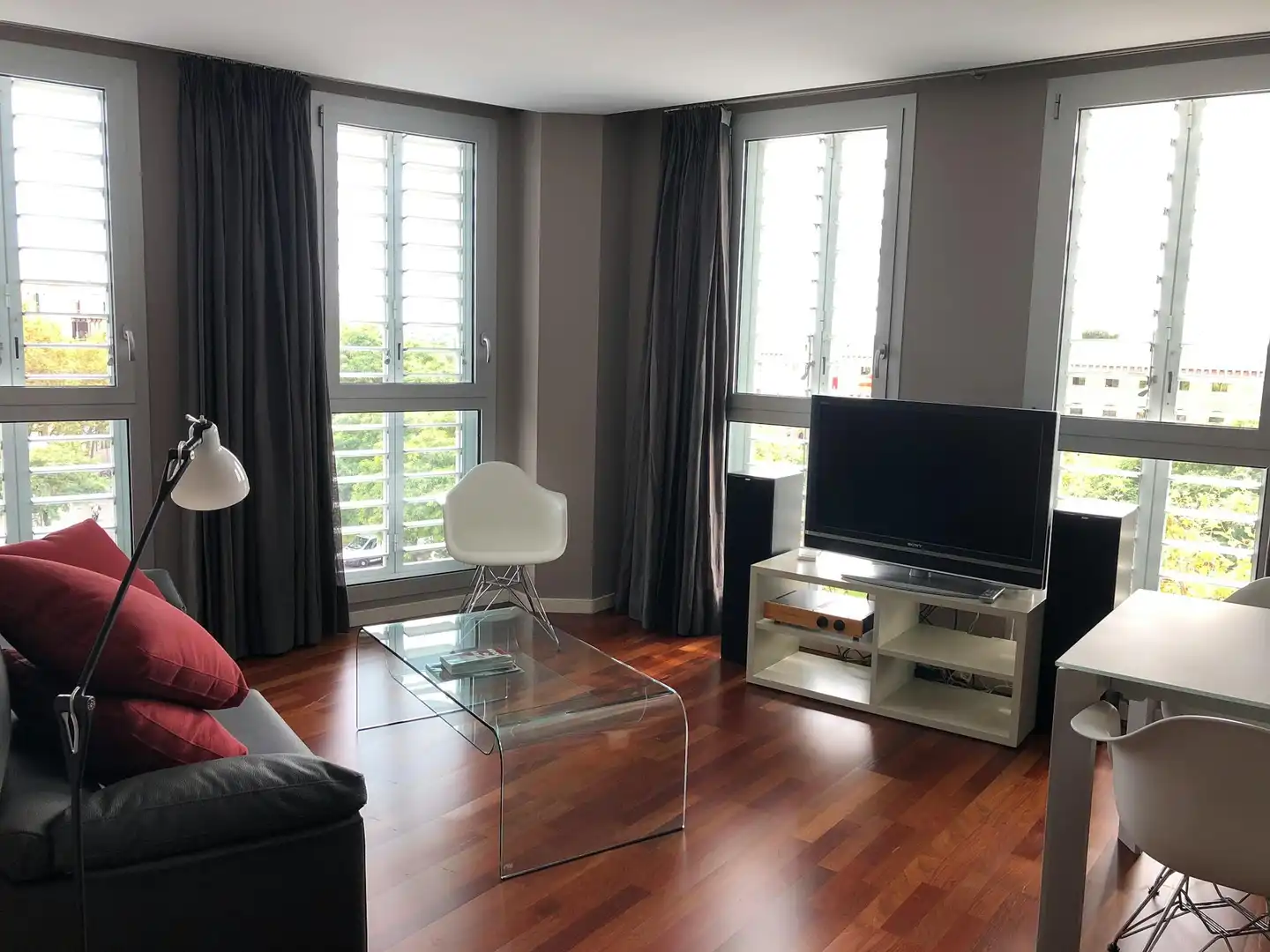 Sala de estar de Piso de alquiler en Barcelona con Aire acondicionado, Calefacción y Amueblado