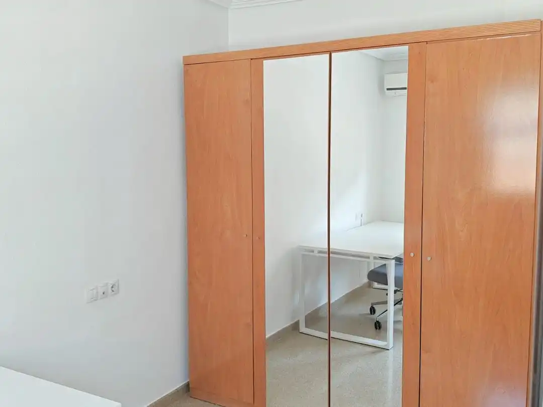 Bedroom of Flat for share in Almendralejo  with Air Conditioner and Furnished