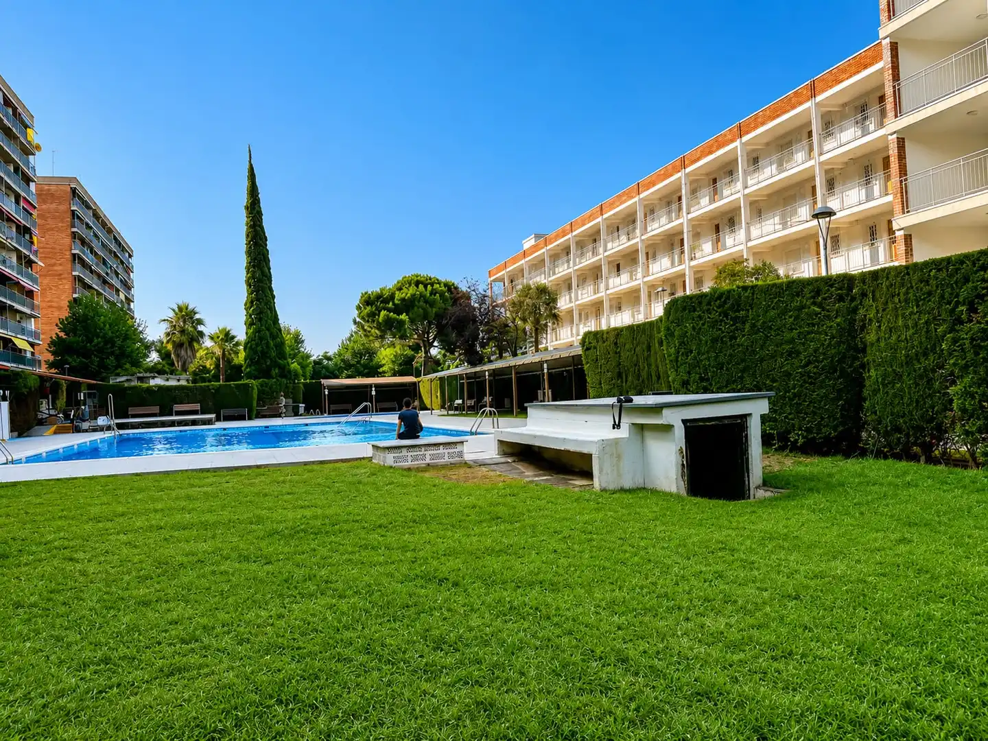 Jardín de Apartamento en venta en Santa Susanna con Terraza, Horno y Piscina comunitaria