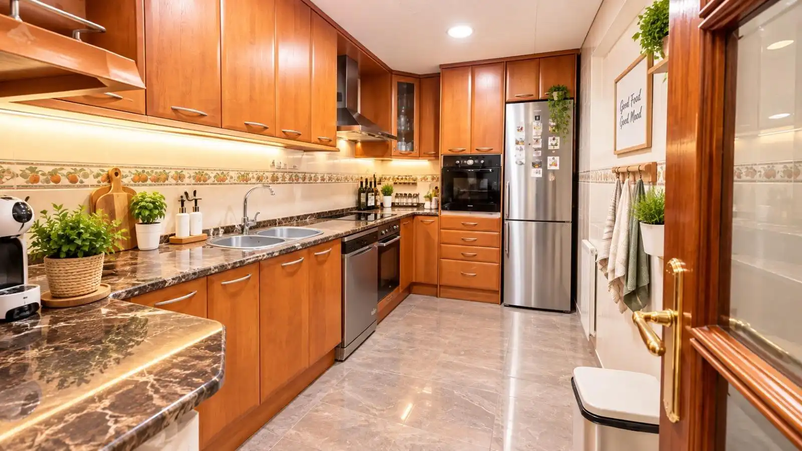 Cocina de Casa o chalet en venta en Sabadell con Aire acondicionado, Calefacción y Parquet