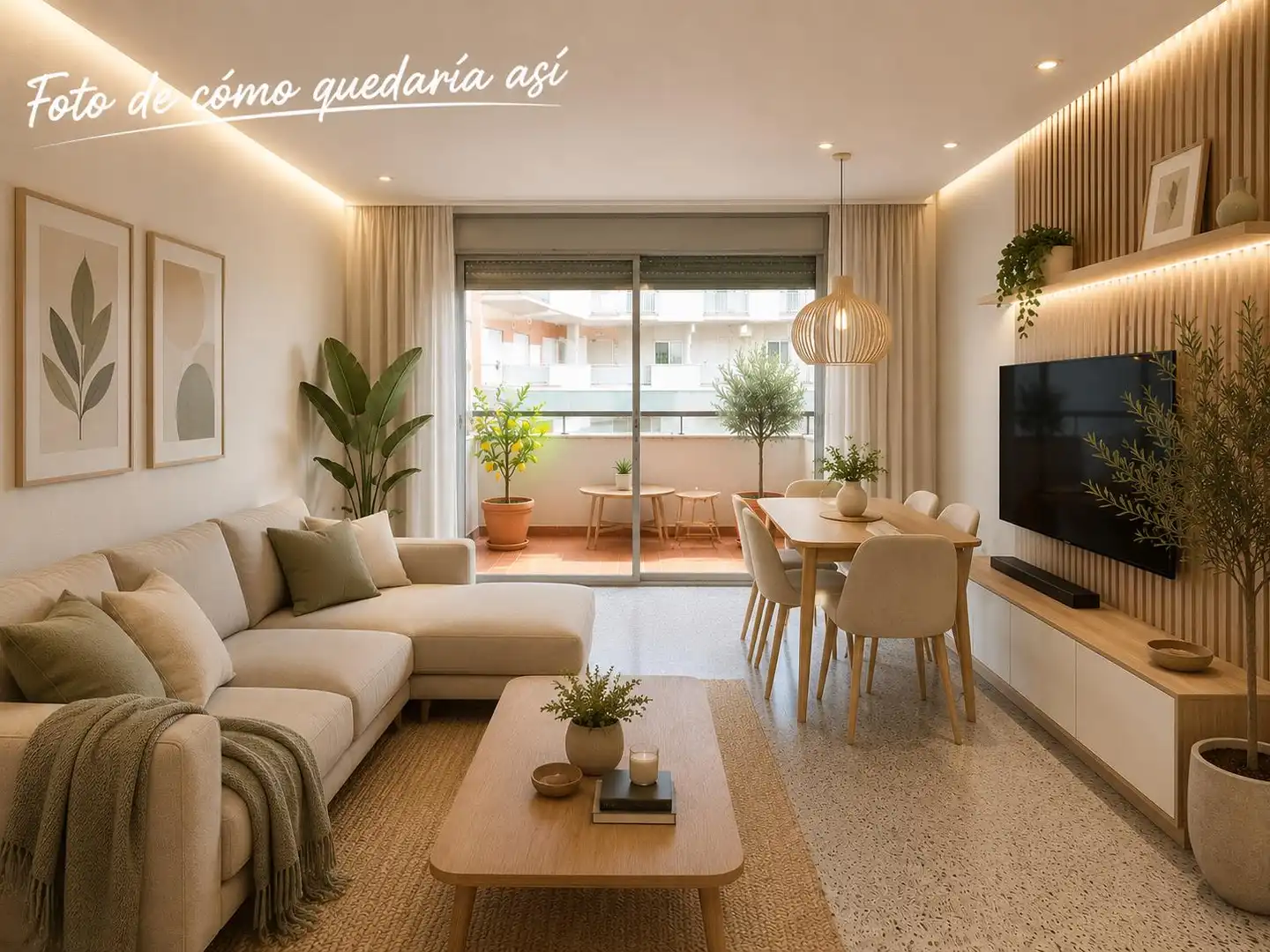 Living room of Flat for sale in Badalona  with Balcony