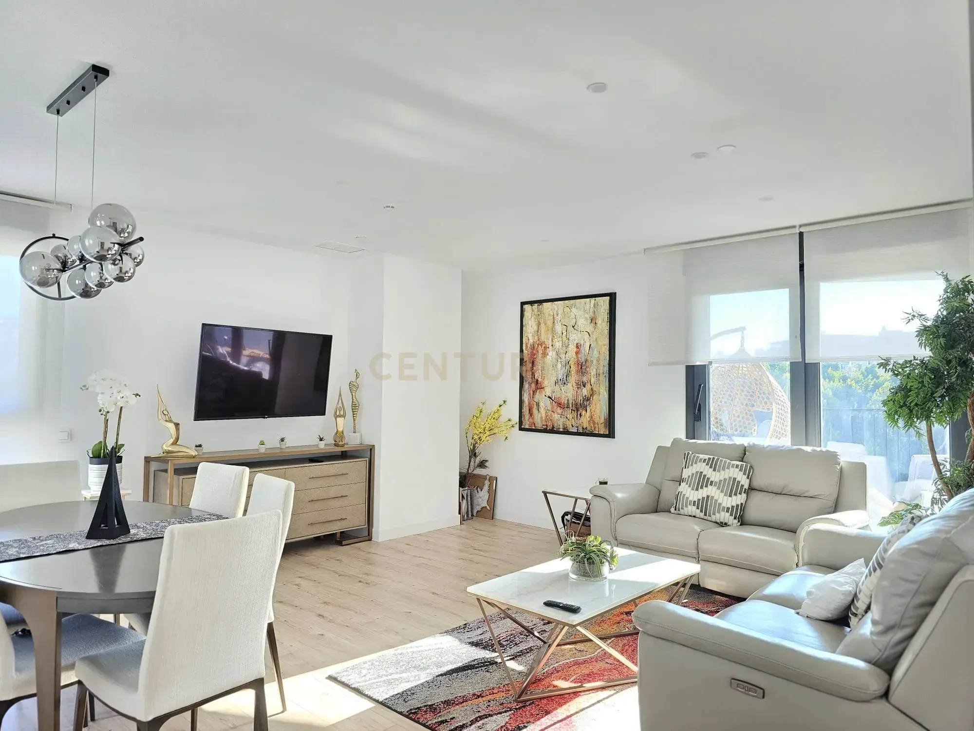 Sala de estar de Piso de alquiler en Málaga Capital con Piscina