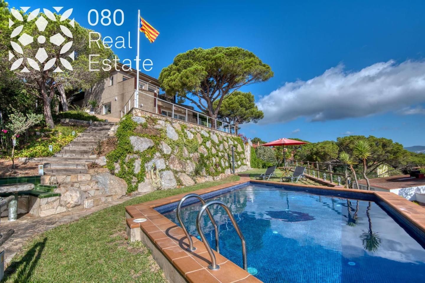 Exterior view of House or chalet for sale in Sant Feliu de Guíxols  with Private garden, Terrace and Swimming Pool