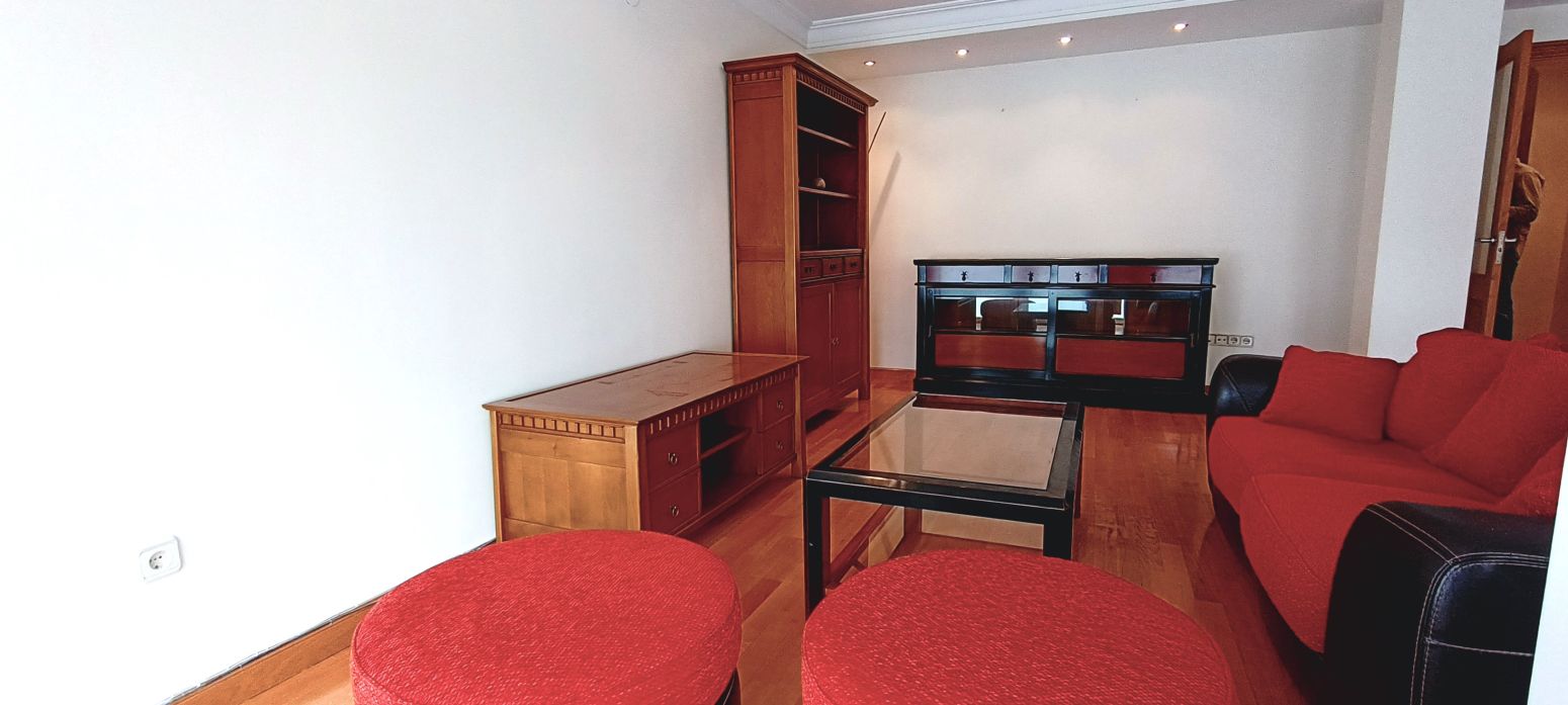 Sala de estar de Piso de alquiler en  Pamplona / Iruña con Calefacción y Amueblado