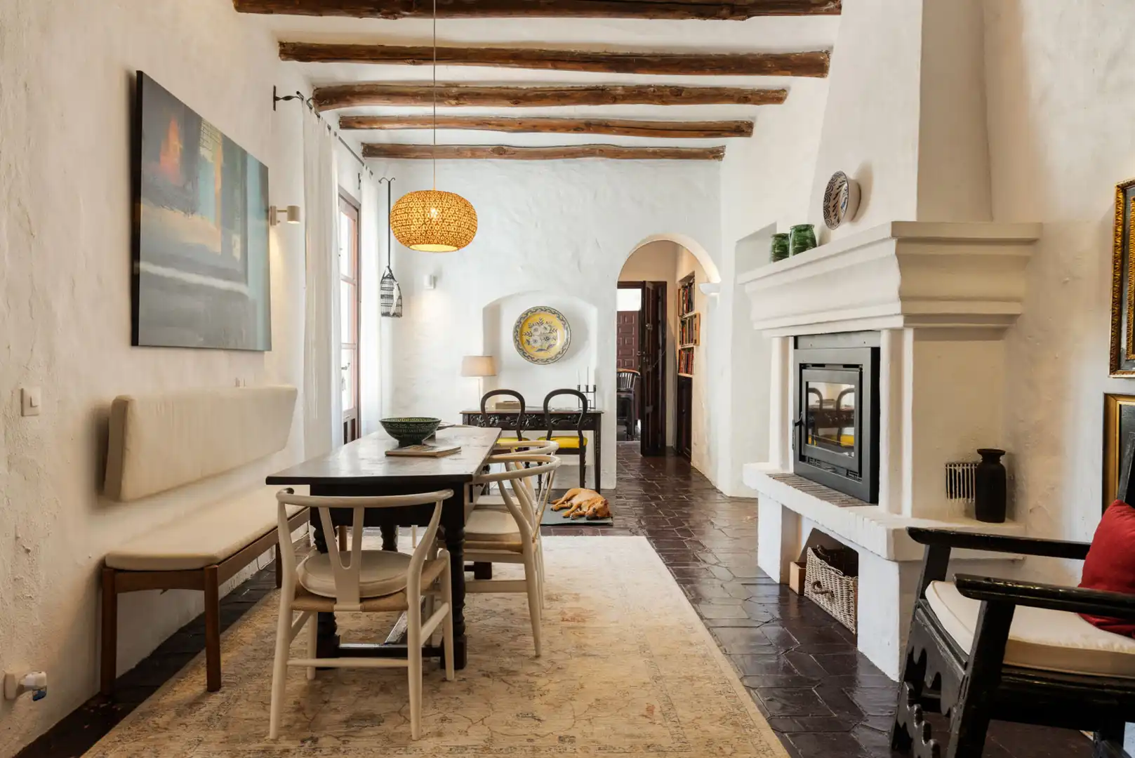 Esszimmer von Country house zum Verkauf in Estepona mit Klimaanlage, Privatgarten und Terrasse