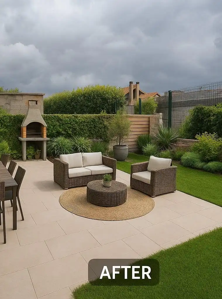Terrasse von Einfamilien-Reihenhaus zum Verkauf in Bárcena de Cicero mit Terrasse und Balkon