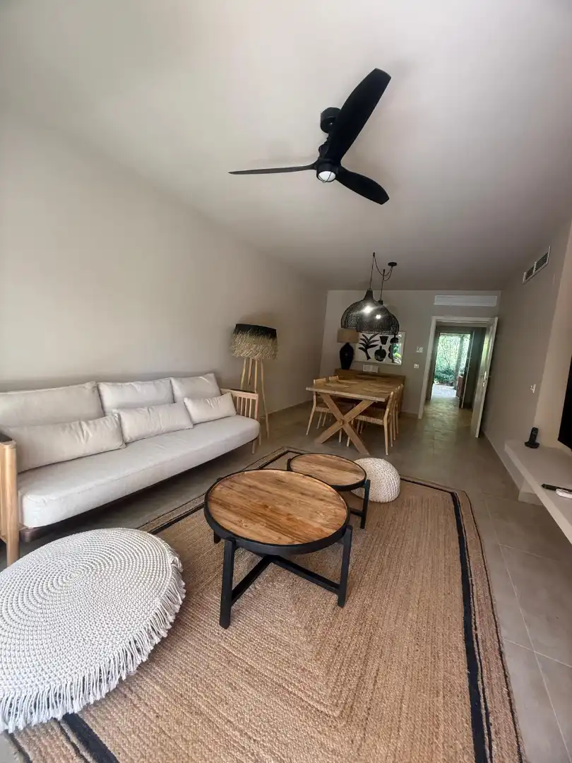 Sala de estar de Piso en venta en Moraira con Aire acondicionado, Calefacción y Jardín privado