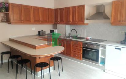 Kitchen of Flat for sale in Ourense Capital   with Heating, Terrace and Furnished