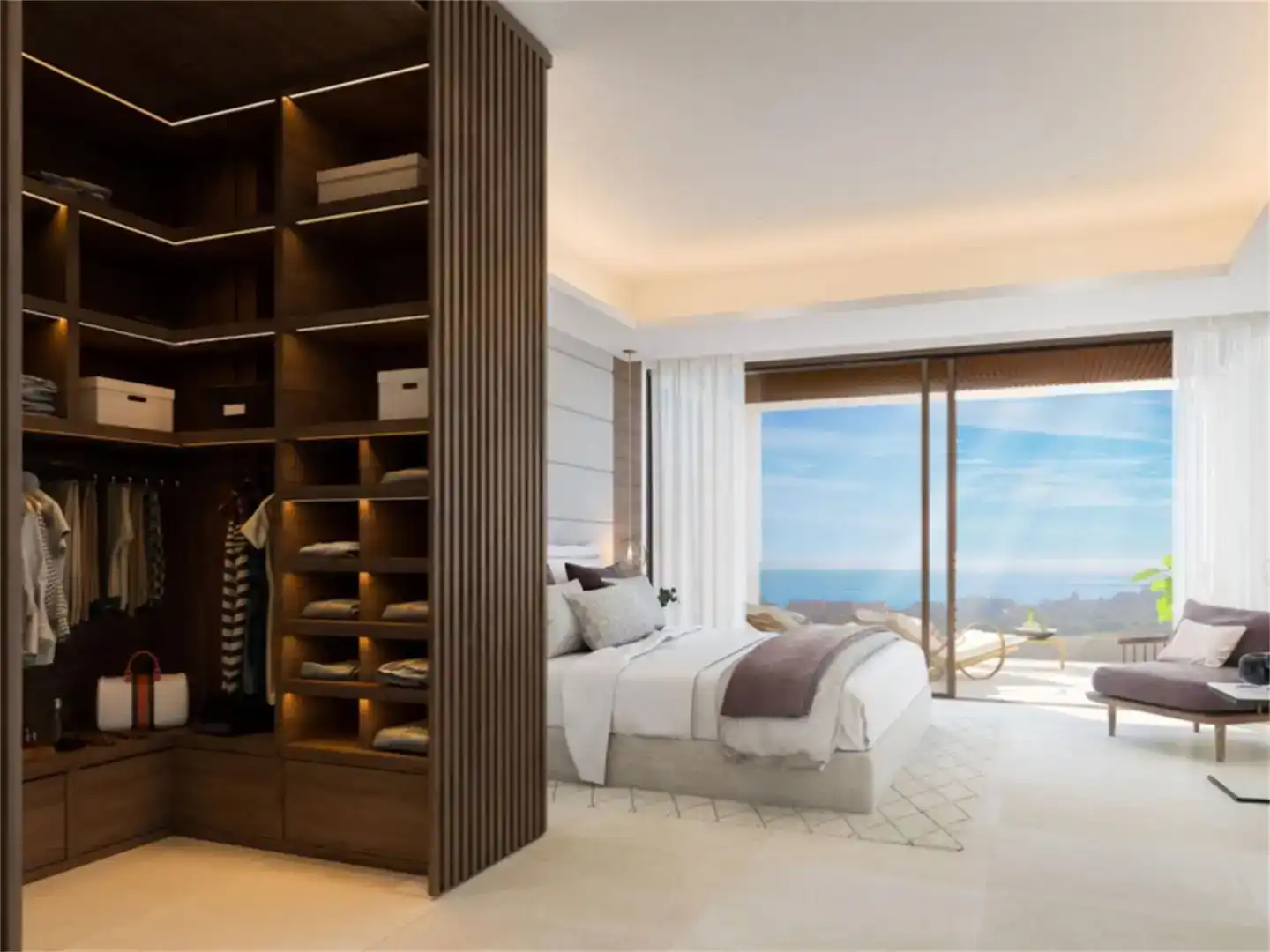 Bedroom of Houses for sale in Marbella  with Air Conditioner, Swimming Pool and Balcony