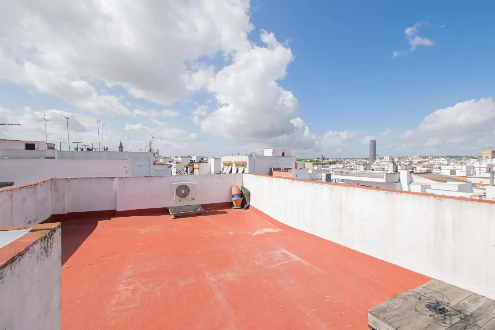 Terrace of Flat for sale in Sevilla  with Air Conditioner, Terrace and Furnished