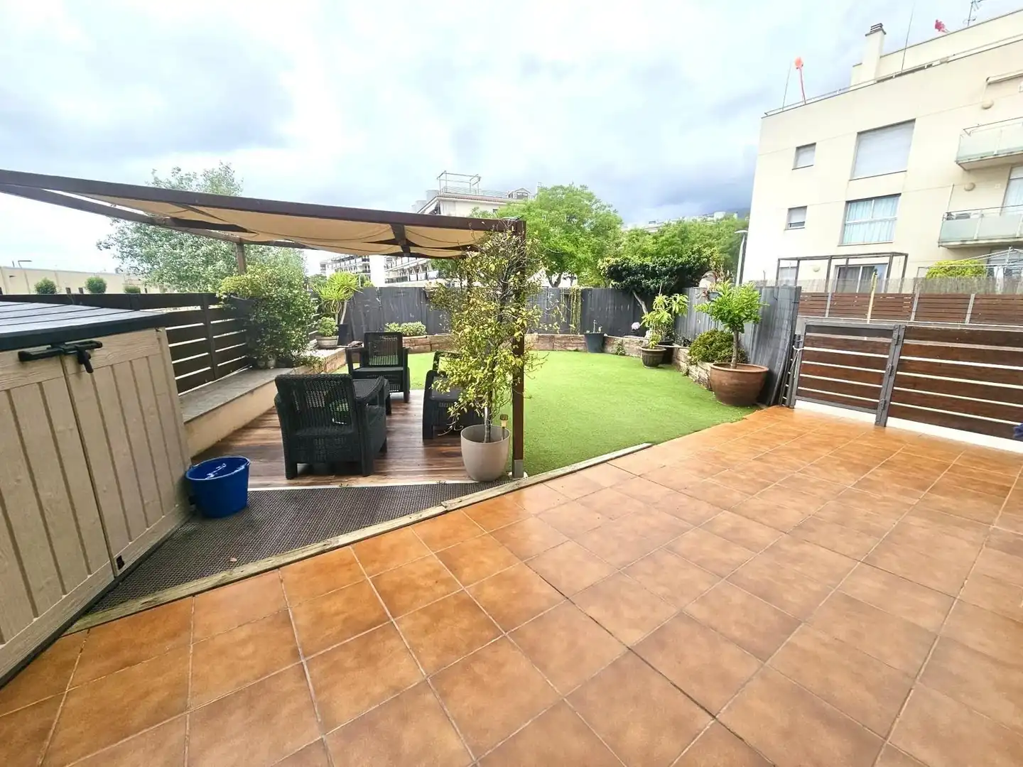 Terrasse von Wohnung zum Verkauf in La Ràpita mit Klimaanlage, Heizung und Privatgarten