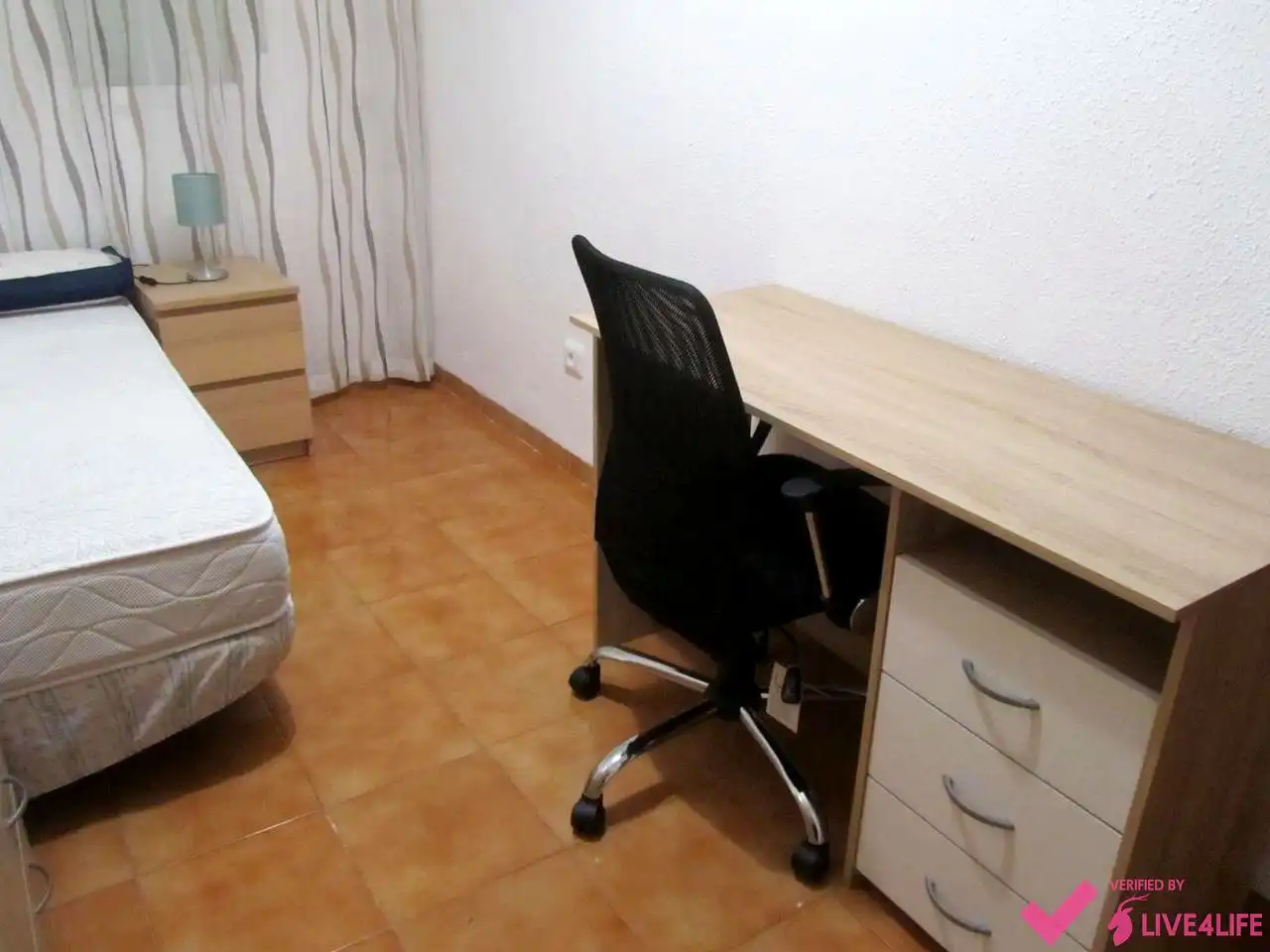 Bedroom of Flat for rent in Valencia  with Terrace and Furnished