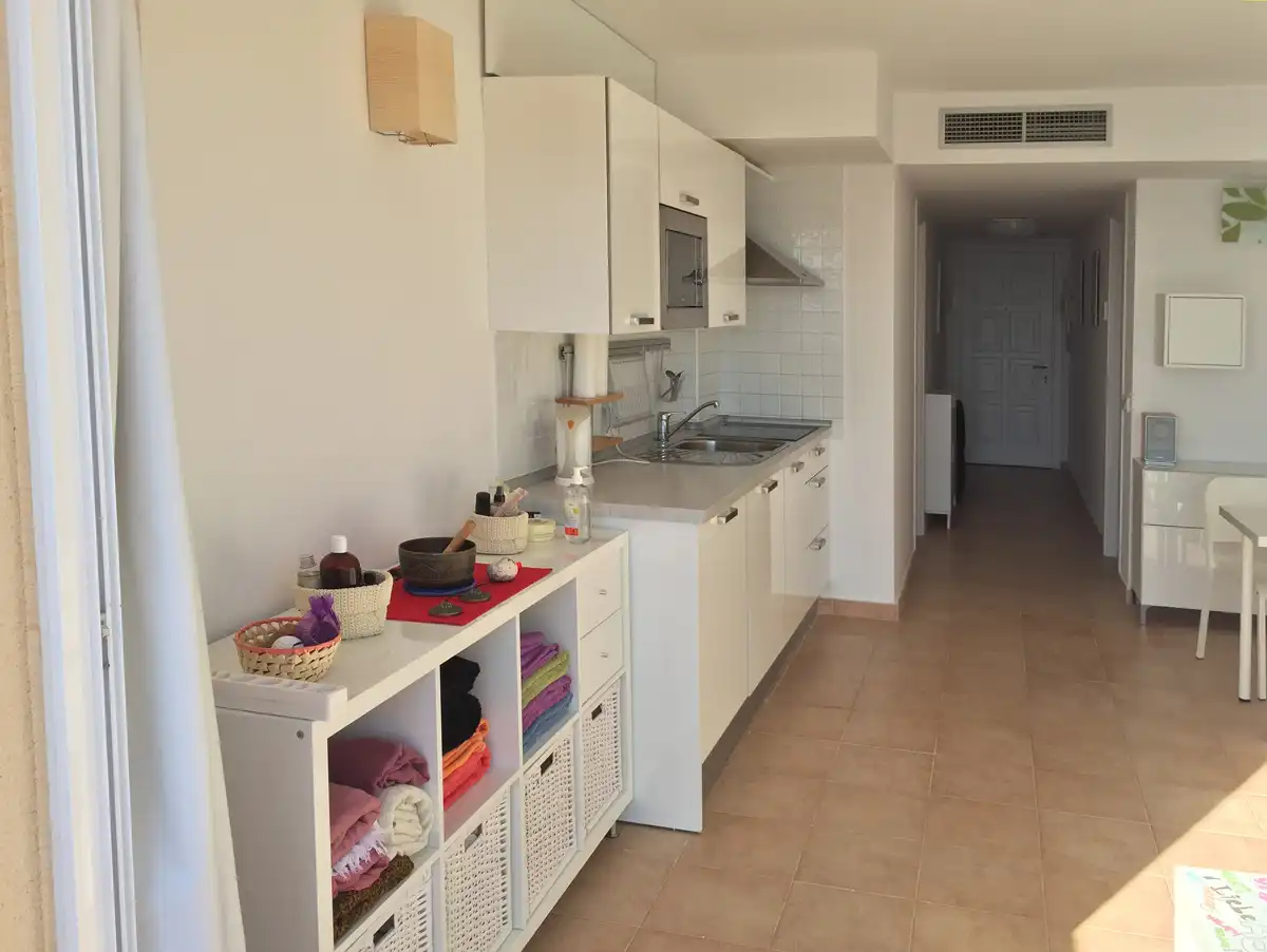 Cocina de Apartamento en venta en Santa Eulària des Riu con Aire acondicionado, Terraza y Amueblado