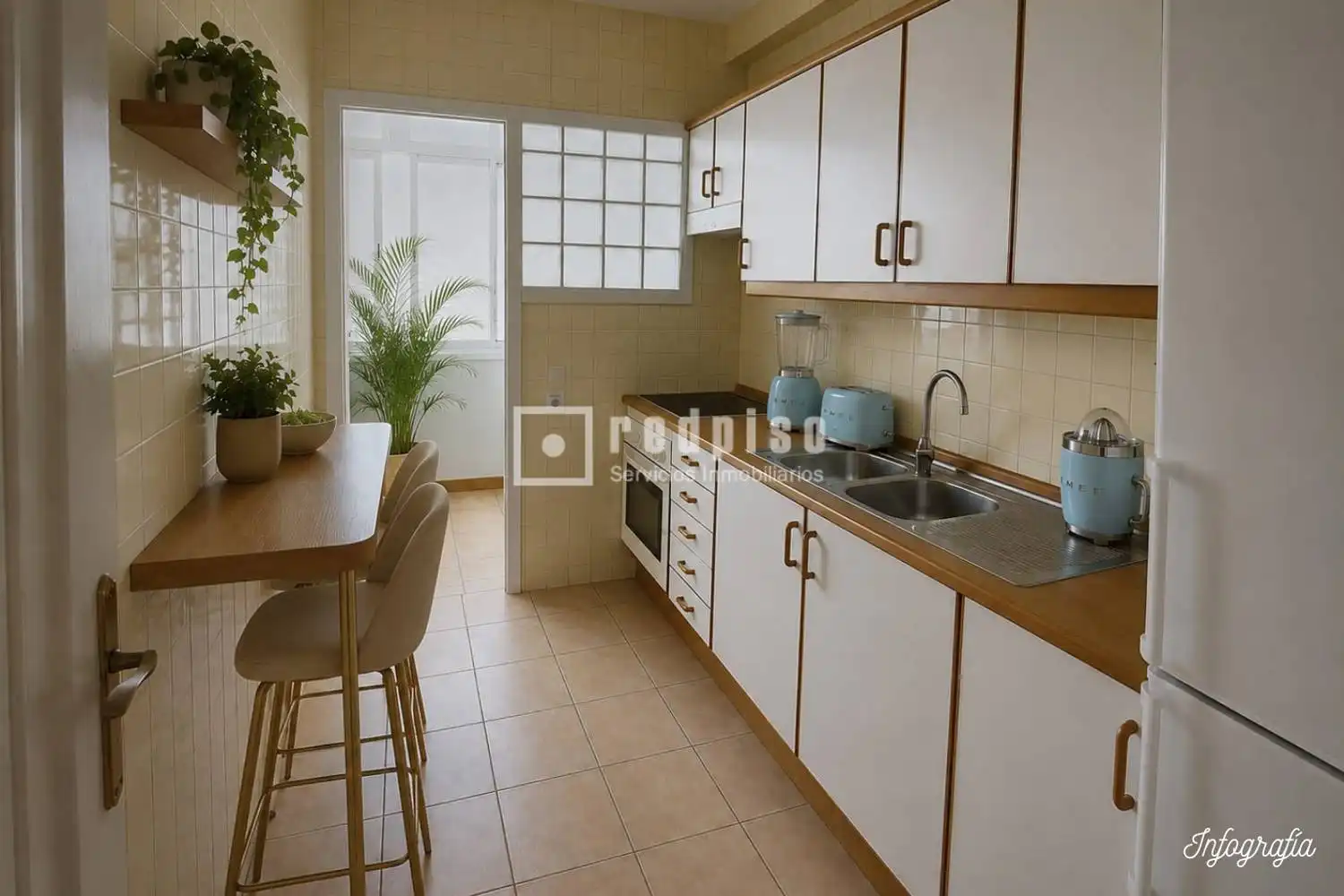 Cocina de Piso en venta en Fuengirola con Aire acondicionado, Calefacción y Terraza