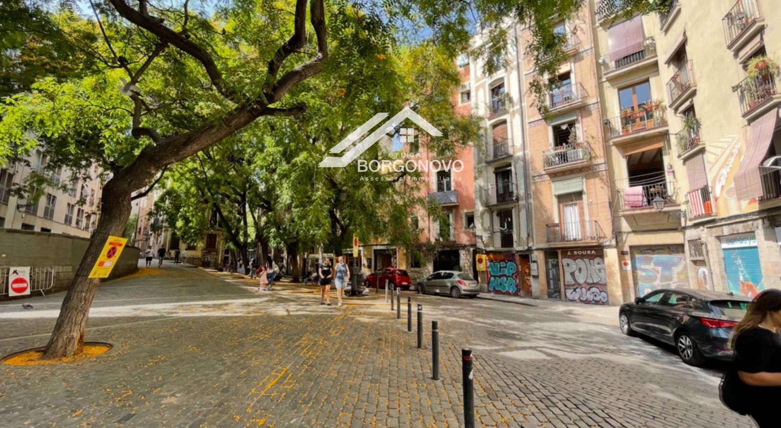 Vista exterior de Pis de lloguer en  Barcelona Capital amb Aire condicionat, Calefacció i Moblat