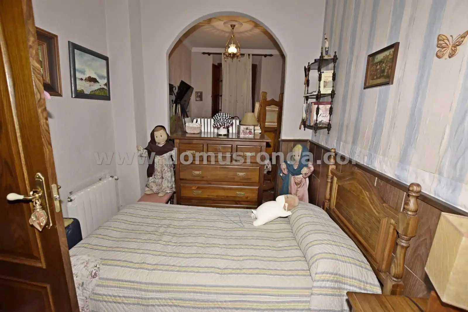 Schlafzimmer von Wohnung zum Verkauf in Ronda mit Heizung, Terrasse und Möbliert