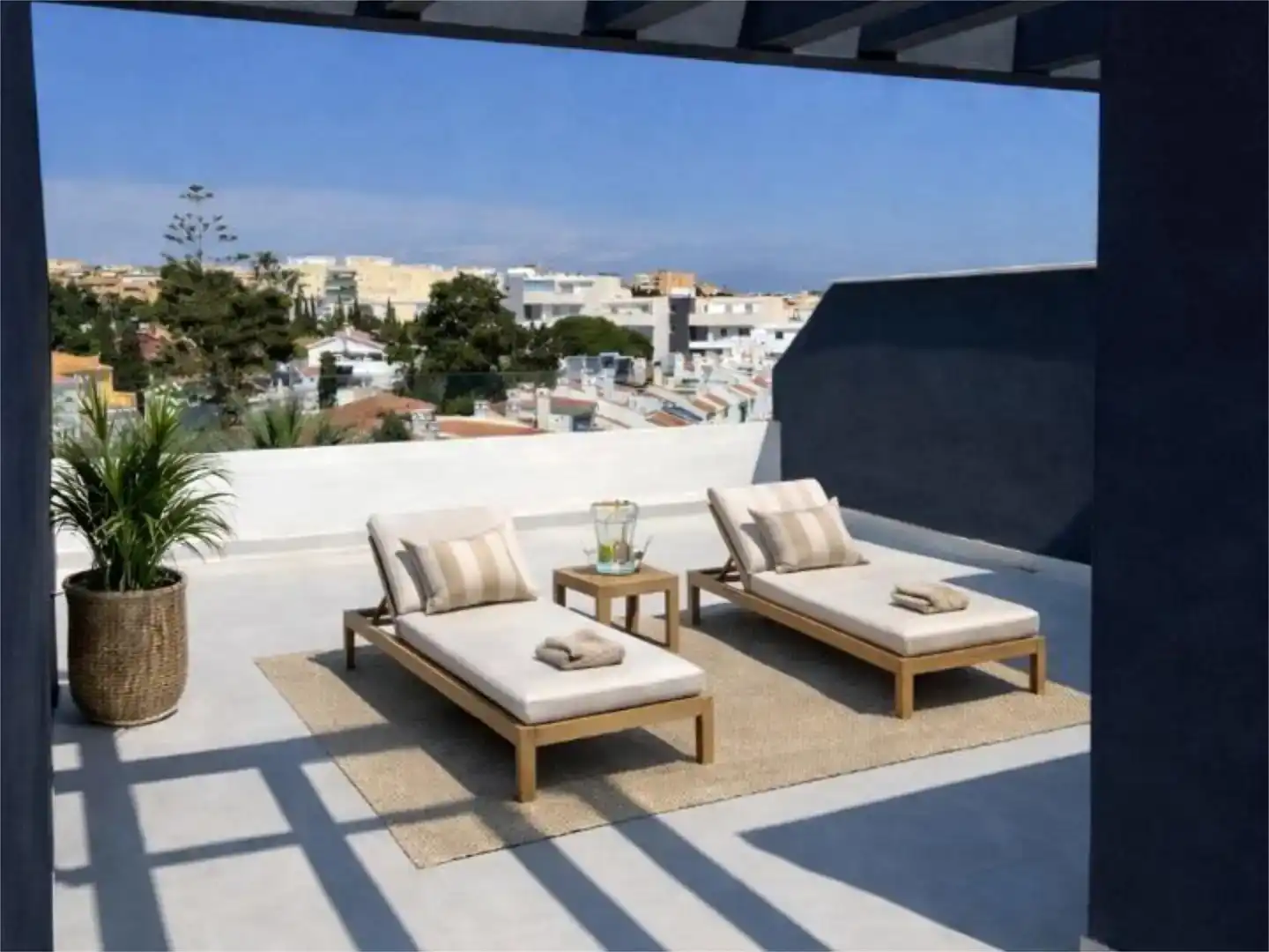 Terrace of Flat for sale in Torremolinos  with Air Conditioner, Swimming Pool and Balcony