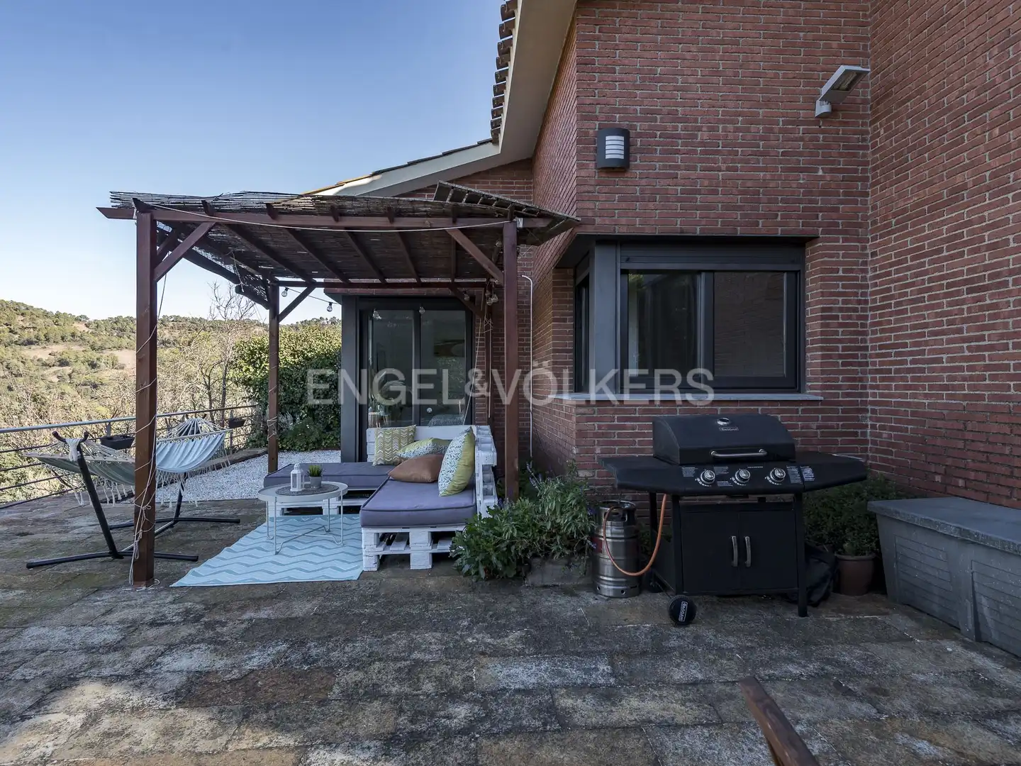 Terraza de Casa o chalet de alquiler en Vacarisses con Aire acondicionado, Calefacción y Jardín privado