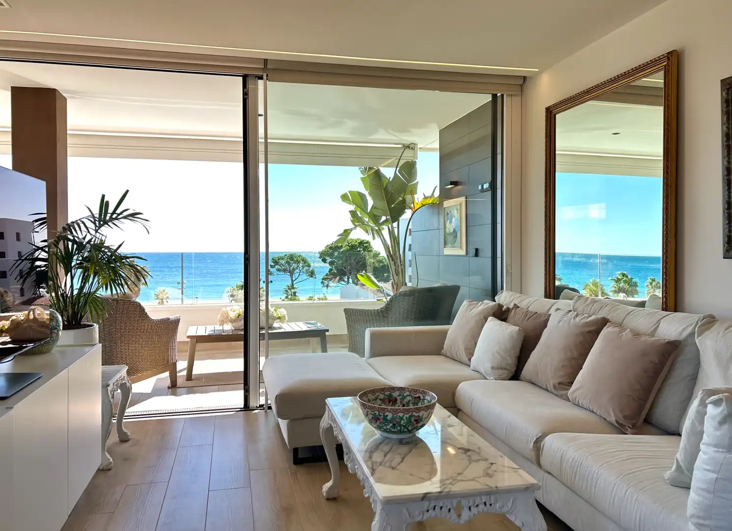 Sala d'estar de Àtic en venda en Cambrils amb Aire condicionat, Piscina i Moblat