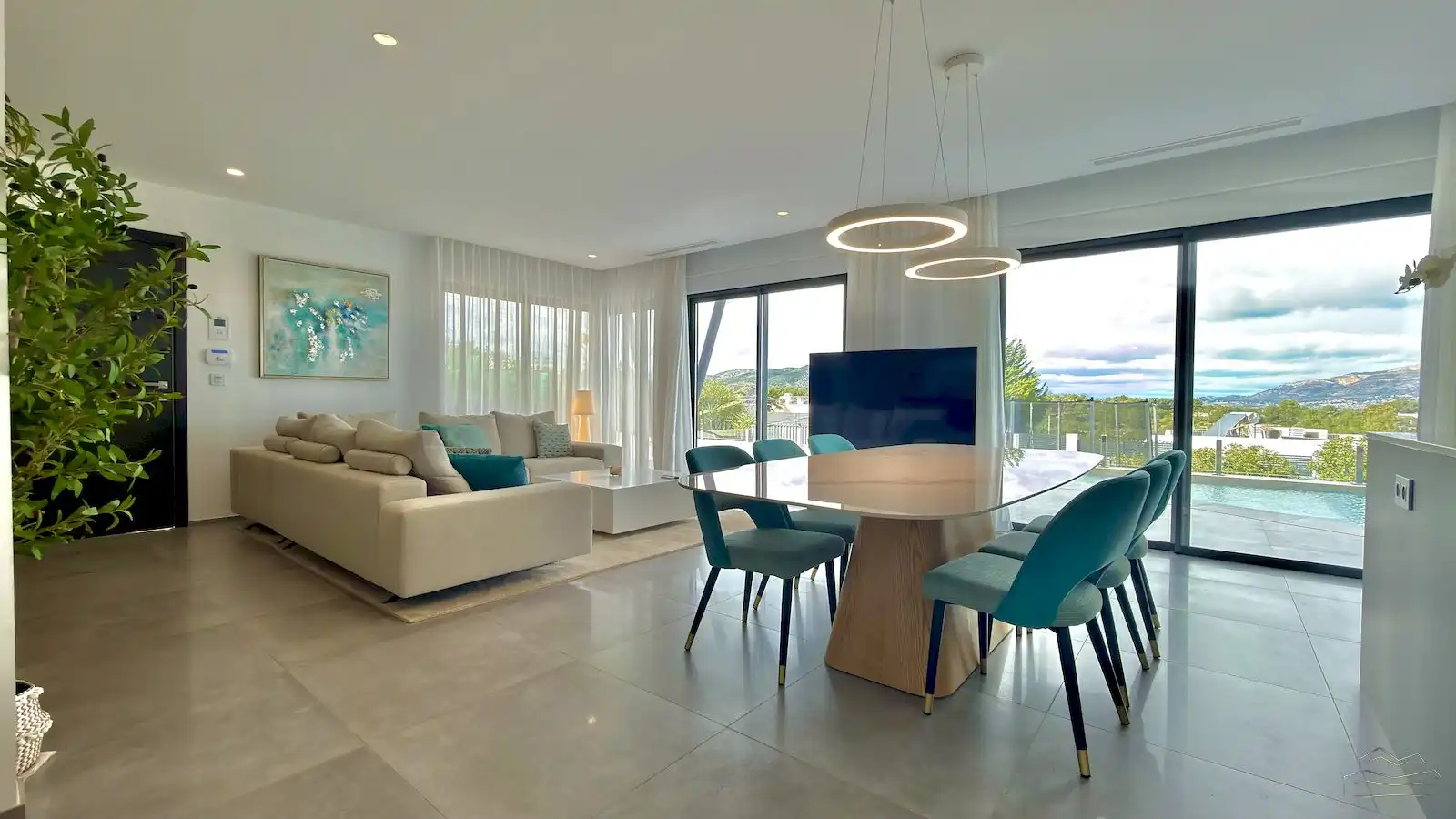 Living room of Houses for sale in Jávea / Xàbia  with Air Conditioner, Heating and Private garden