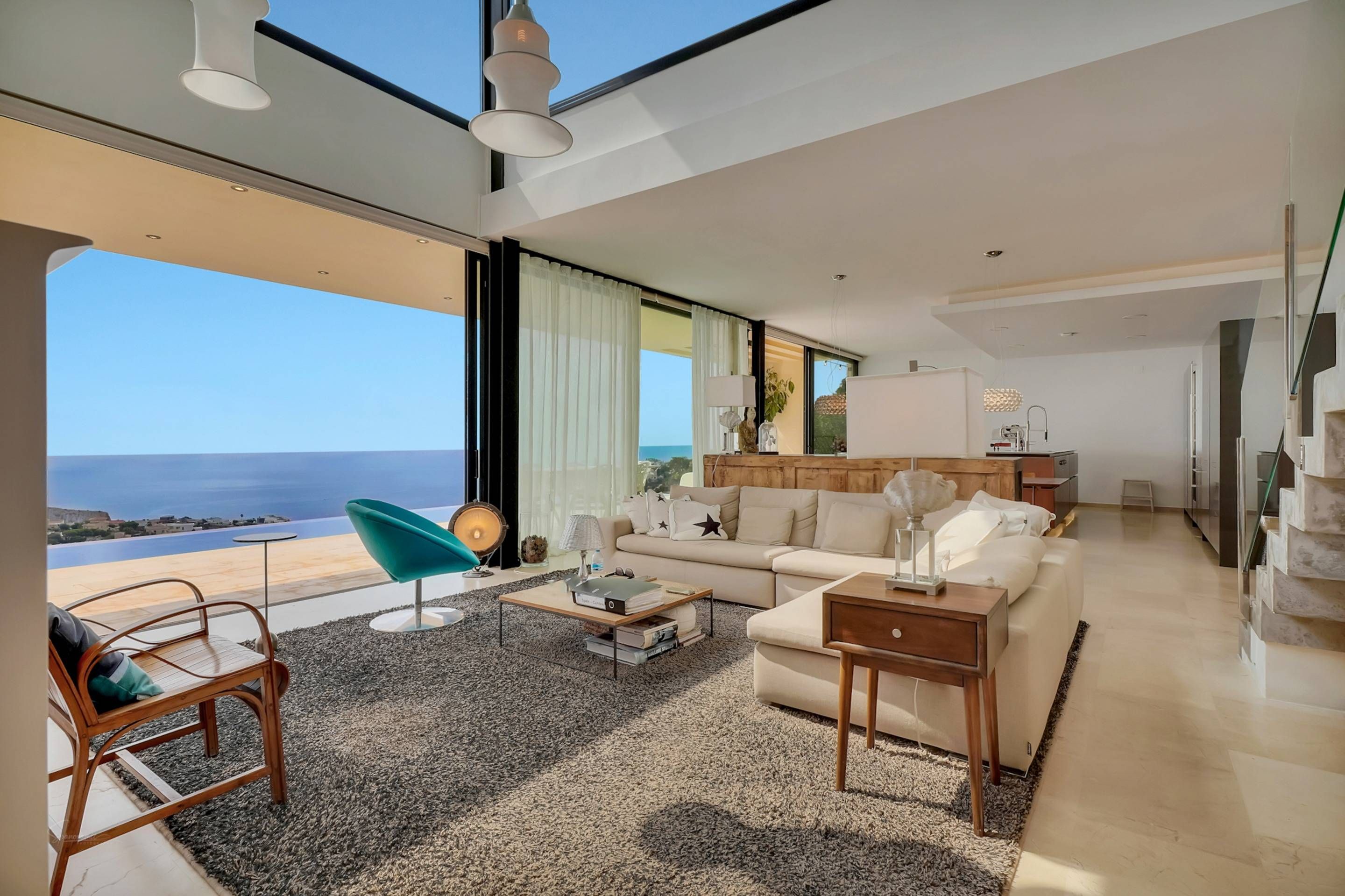 Living room of House or chalet for sale in Benitachell / El Poble Nou de Benitatxell  with Air Conditioner, Heating and Private garden