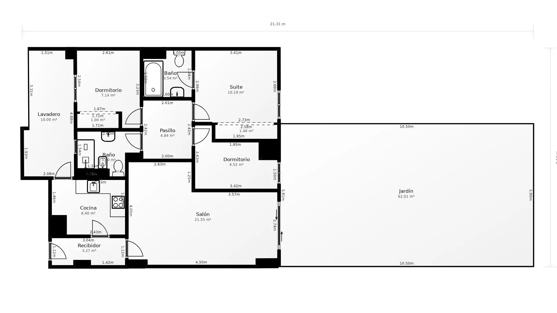 Piso en venta en Madrid con Calefacción, Jardín privado y Terraza