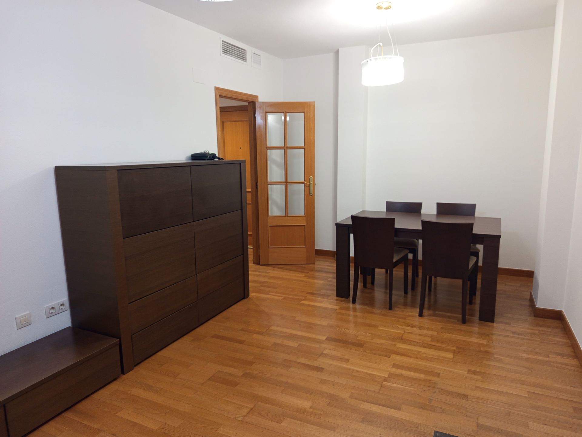 Menjador de Pis en venda en  Murcia Capital amb Aire condicionat, Parquet i Terrassa