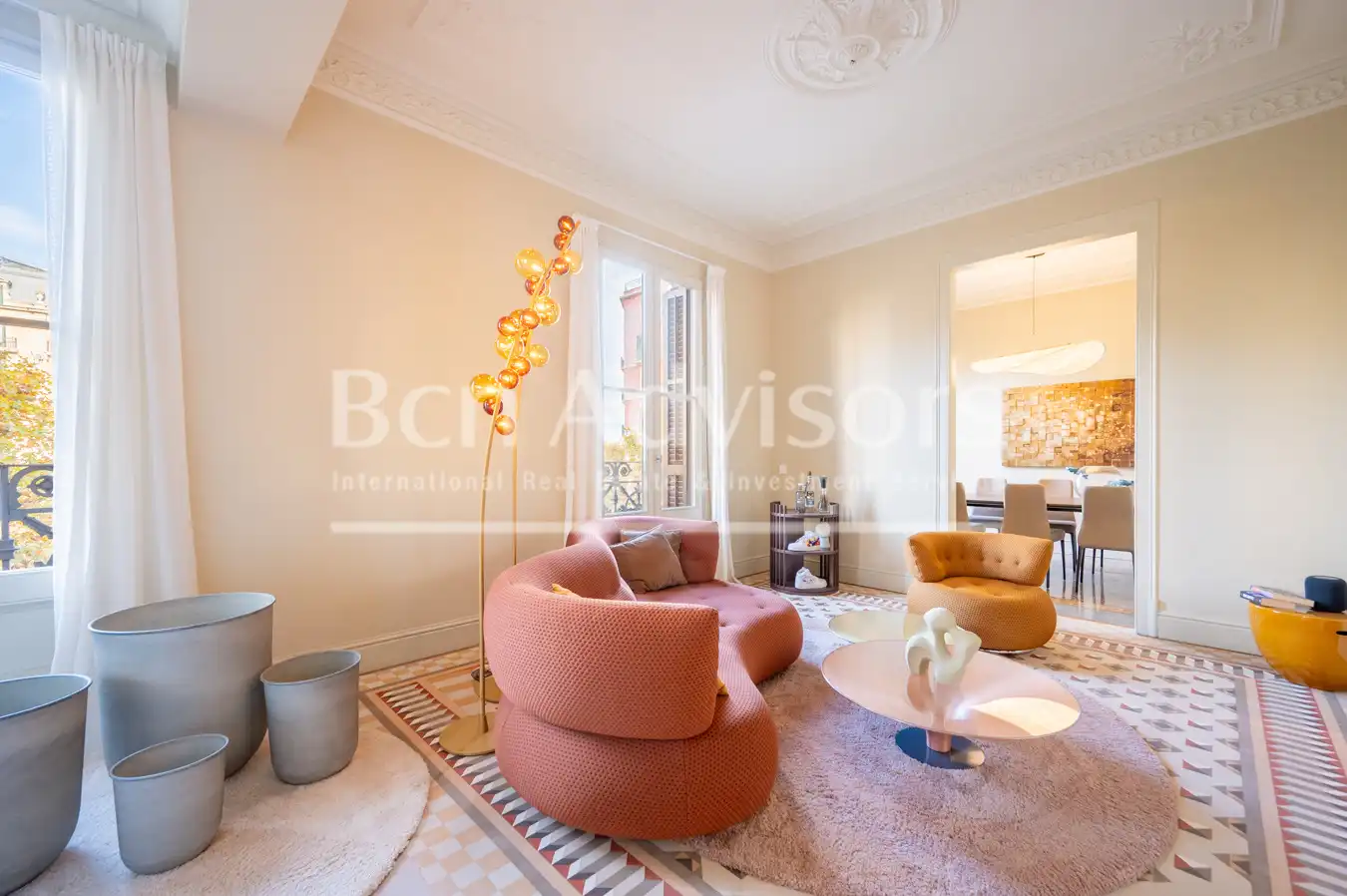 Sala de estar de Piso en venta en Barcelona con Aire acondicionado, Calefacción y Parquet