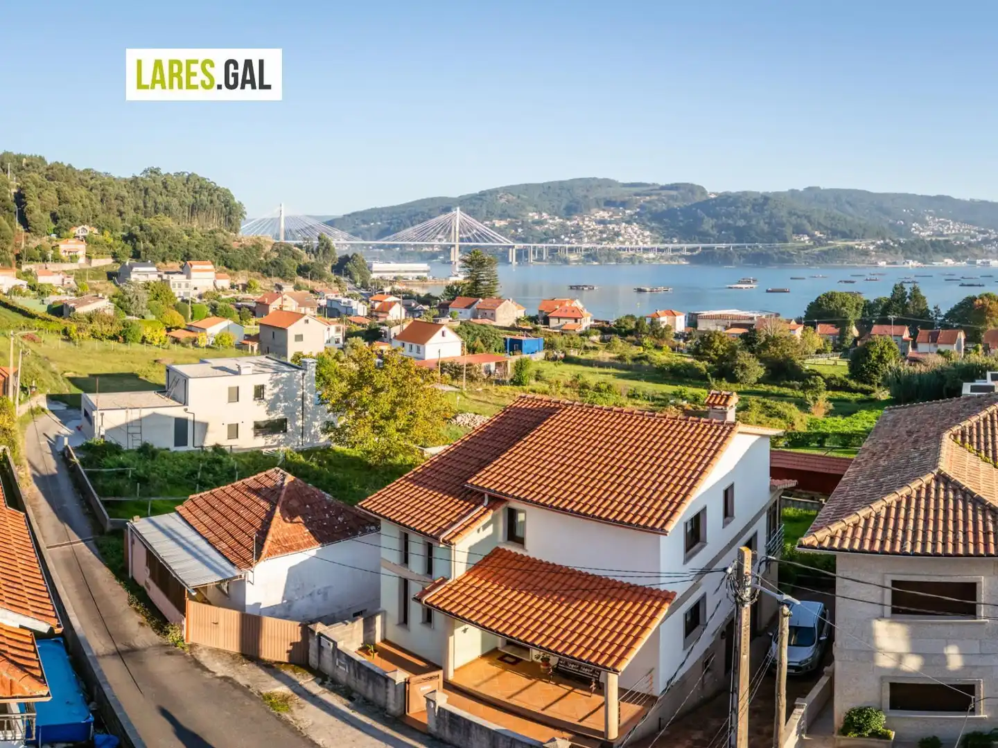Vista exterior de Casa o chalet en venta en Moaña, Pontevedra