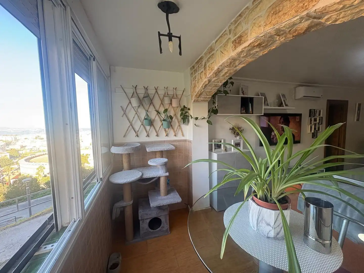 Balcony of Flat for sale in Algeciras  with Air Conditioner and Heating