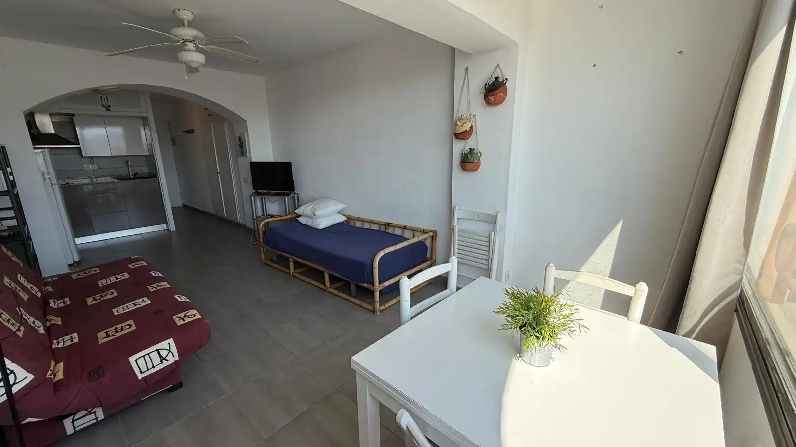 Living room of Study for sale in Roses  with Terrace, Furnished and Balcony