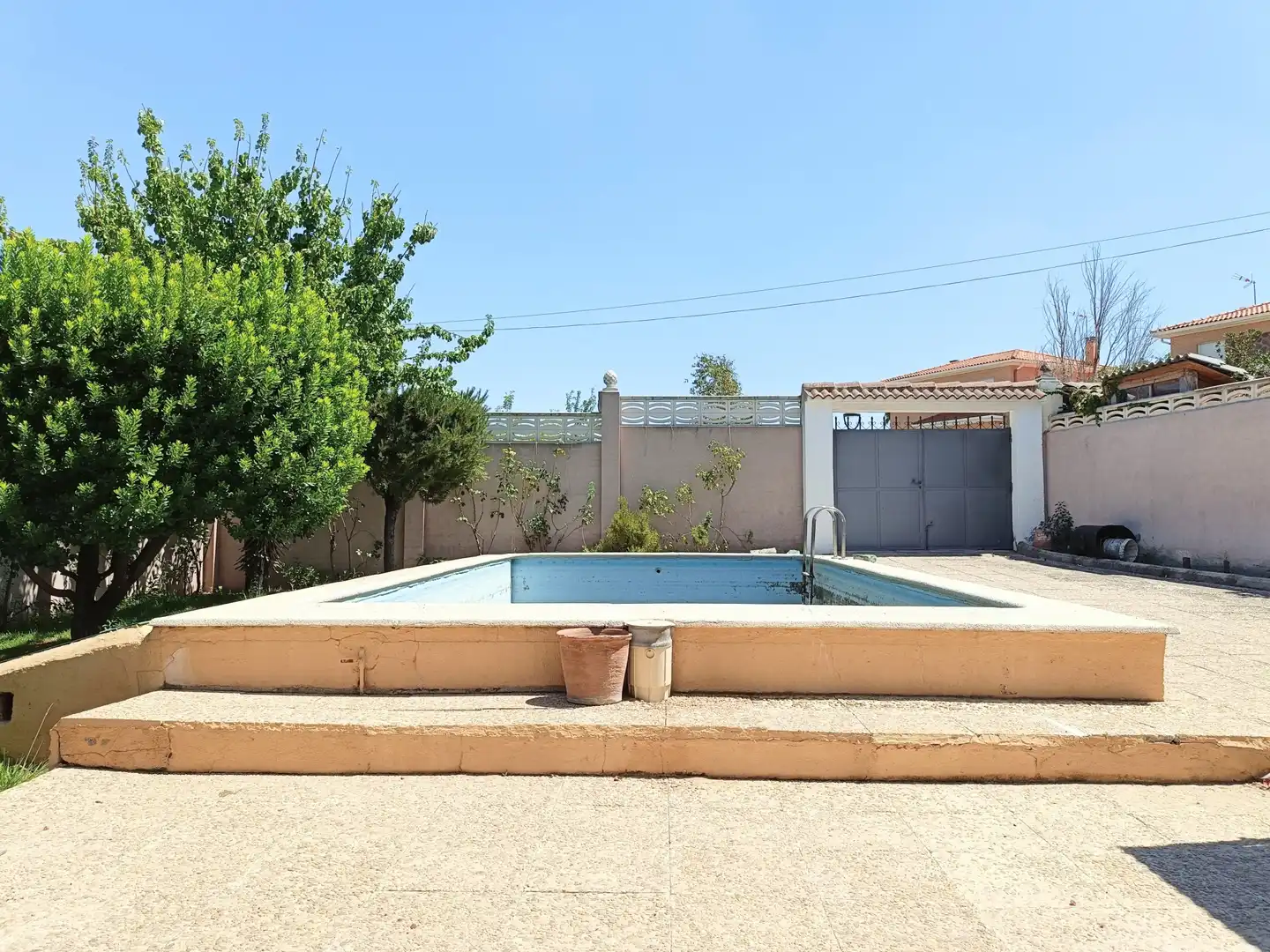 Piscina de Casa adosada de lloguer en El Álamo amb Aire condicionat, Calefacció i Terrassa