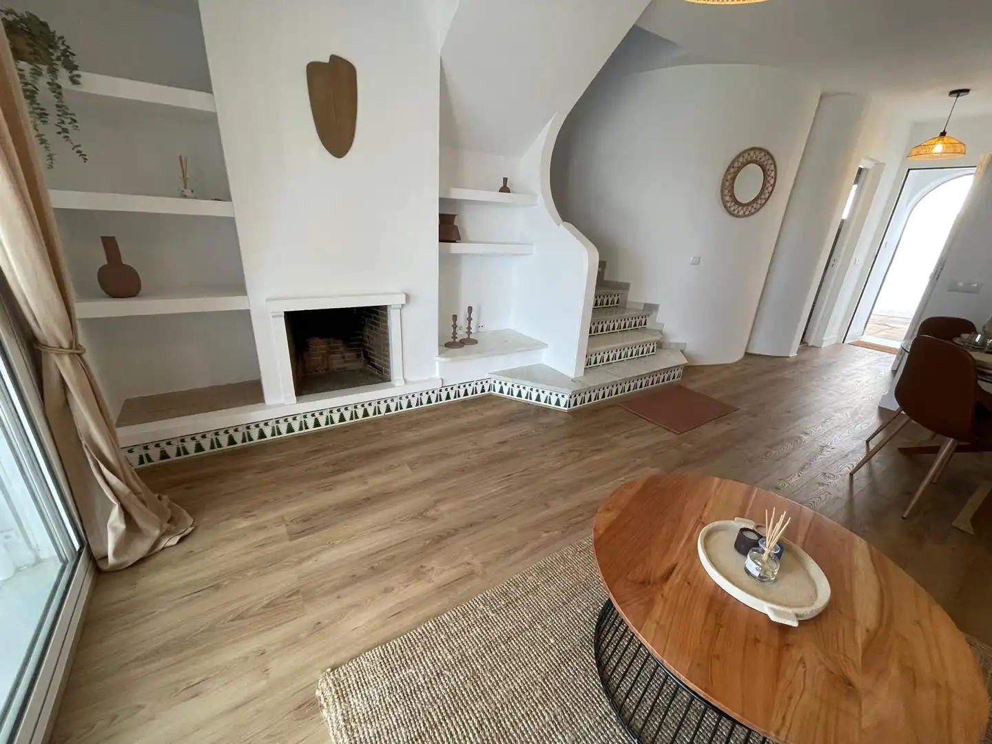Wohnzimmer von Maisonette zum Verkauf in Mijas mit Klimaanlage, Terrasse und Möbliert