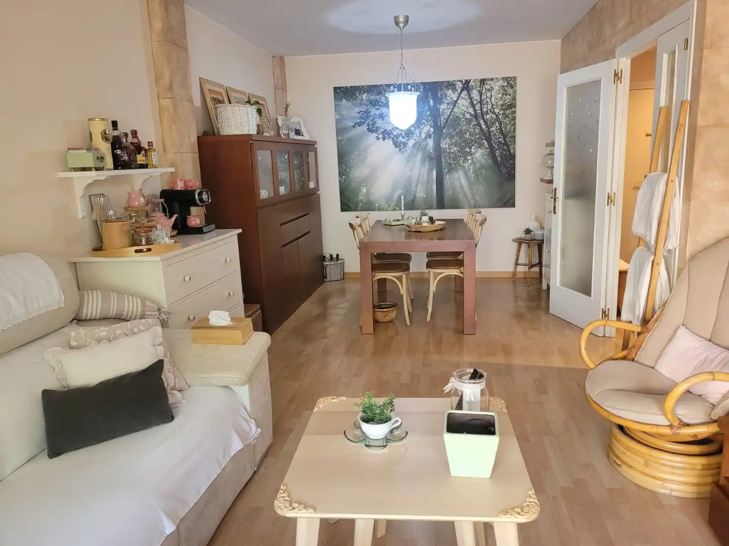 Sala de estar de Piso en venta en Martorell con Aire acondicionado, Parquet y Horno