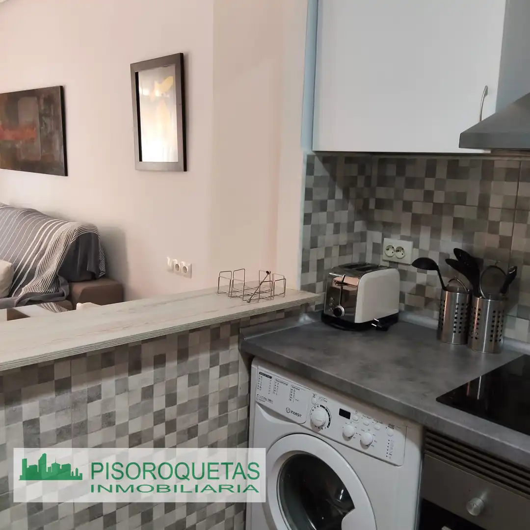 Kitchen of Flat for rent in Roquetas de Mar  with Air Conditioner, Heating and Terrace